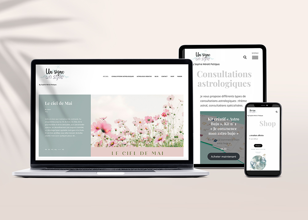 Création du site internet unsigneunstyle.com avec boutique woommerce